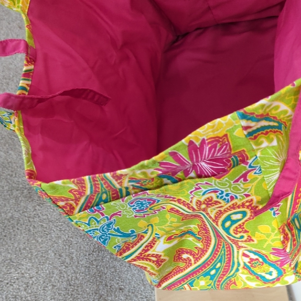 Buckhead Betties Tie Paisley Tote Bag Three Pockets - Picture 9 of 9